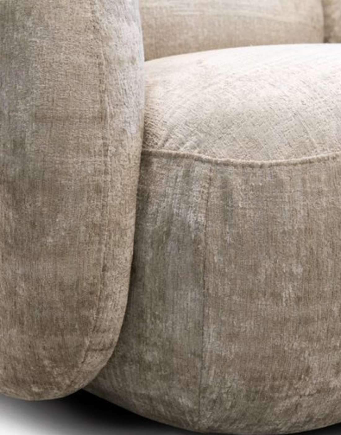fauteuil bali beige de près