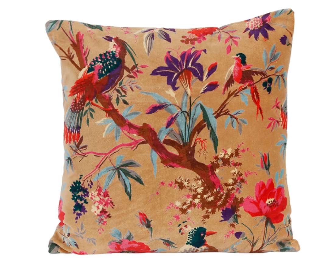 coussin birdy 45x45 Tabac coussin birdy haony