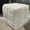 pouf en laine