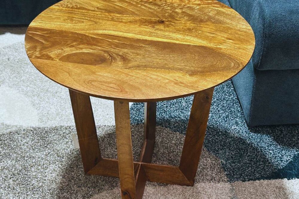 Table basse en bois ronde PM