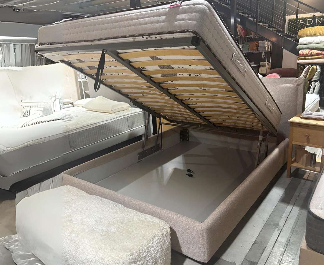 Lit coffre CATELINE ouvert