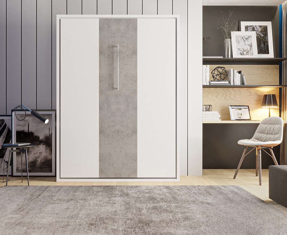 khan 3 fermé gris marbré blanc